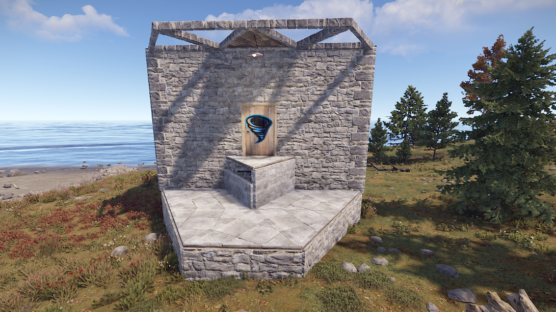 Frontansicht der Raidable Base 3 von bluestorm-x