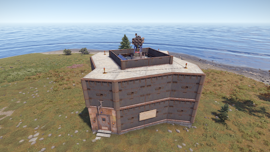 Die Außenansicht der Raidable Base 4 von bluestorm-x