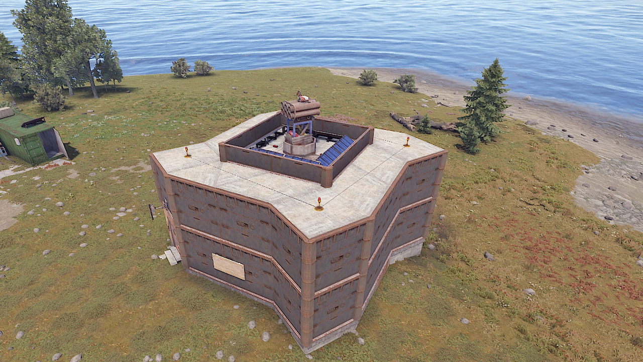 Ansicht von schräg oben auf die Raidable Base 4 von bluestorm-x